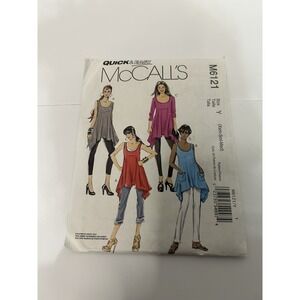 McCall's M6121 Tunic Sewing Pattern Quick & Easy XS–S–M Women's Top Uncut‎